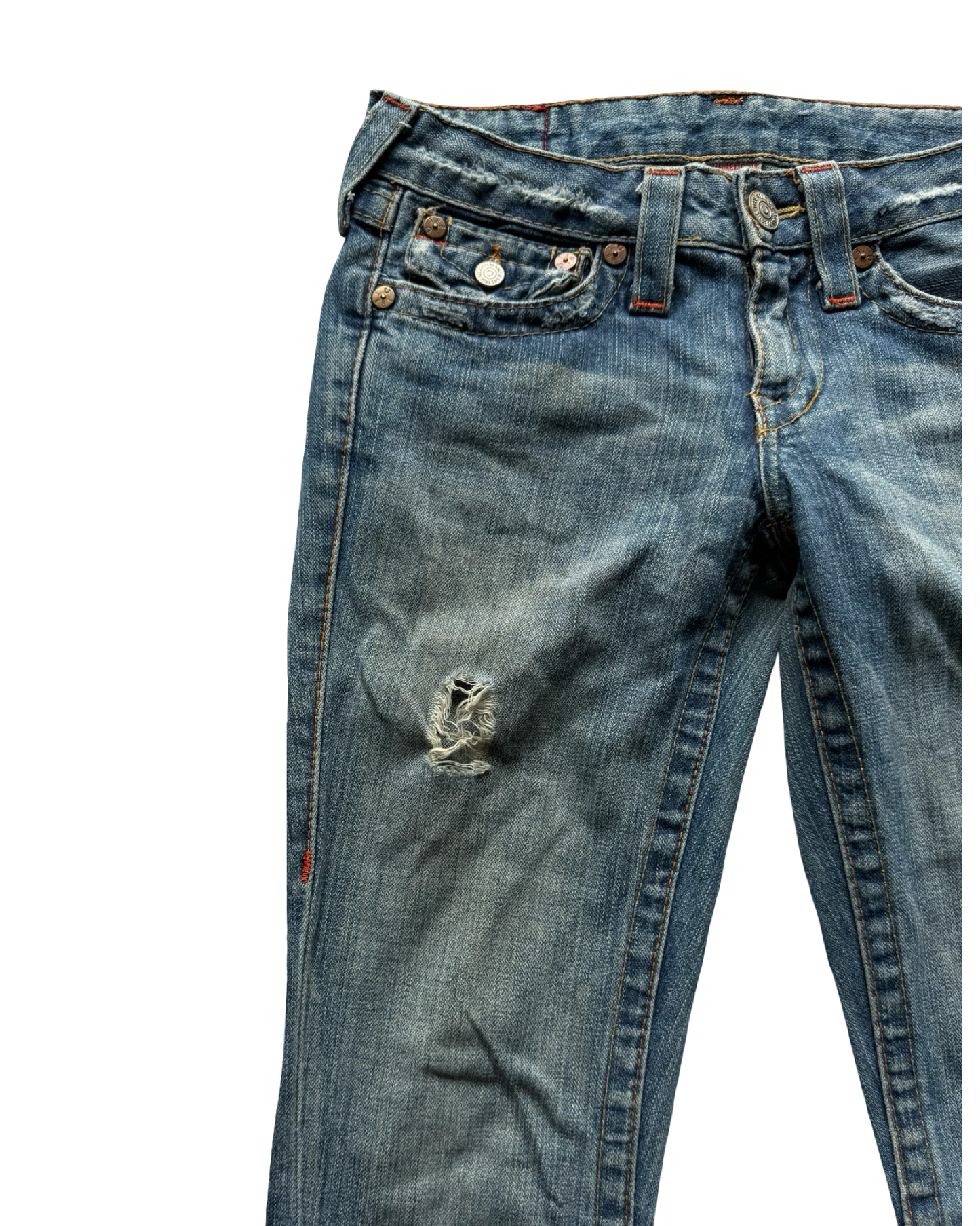 True Religion Low-Rise Bootcut Jeans (XXS)