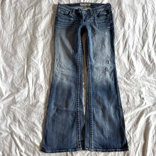 Big Star Low-Rise Medium Wash Bootcut Jeans - Size L