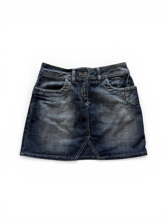 Vintage Denim Mini Skirt (S)