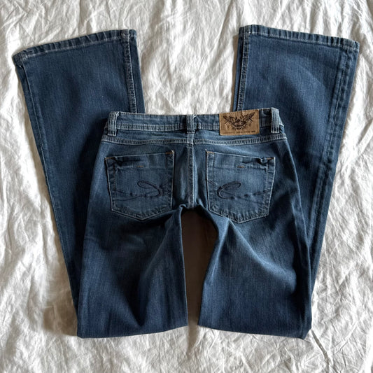Edc by Esprit Low-Rise Medium Wash Straight Fit Jeans Jeans - Size XXS/XS