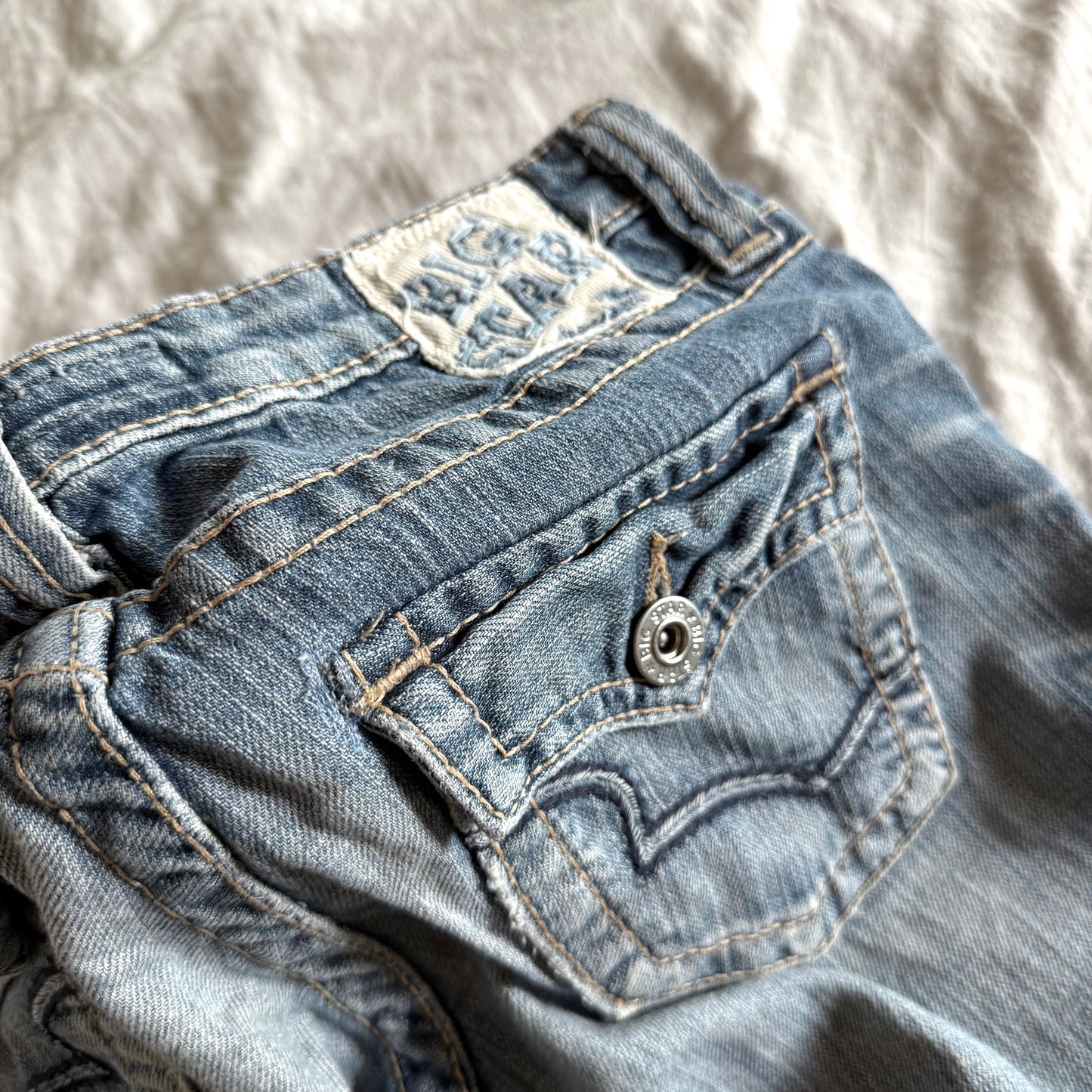 Big Star Low-Rise Light Wash Bootcut Jeans - Size XS/S