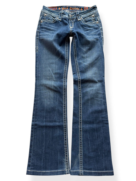 Rock Revival Low-Rise Bootcut Jeans (S)