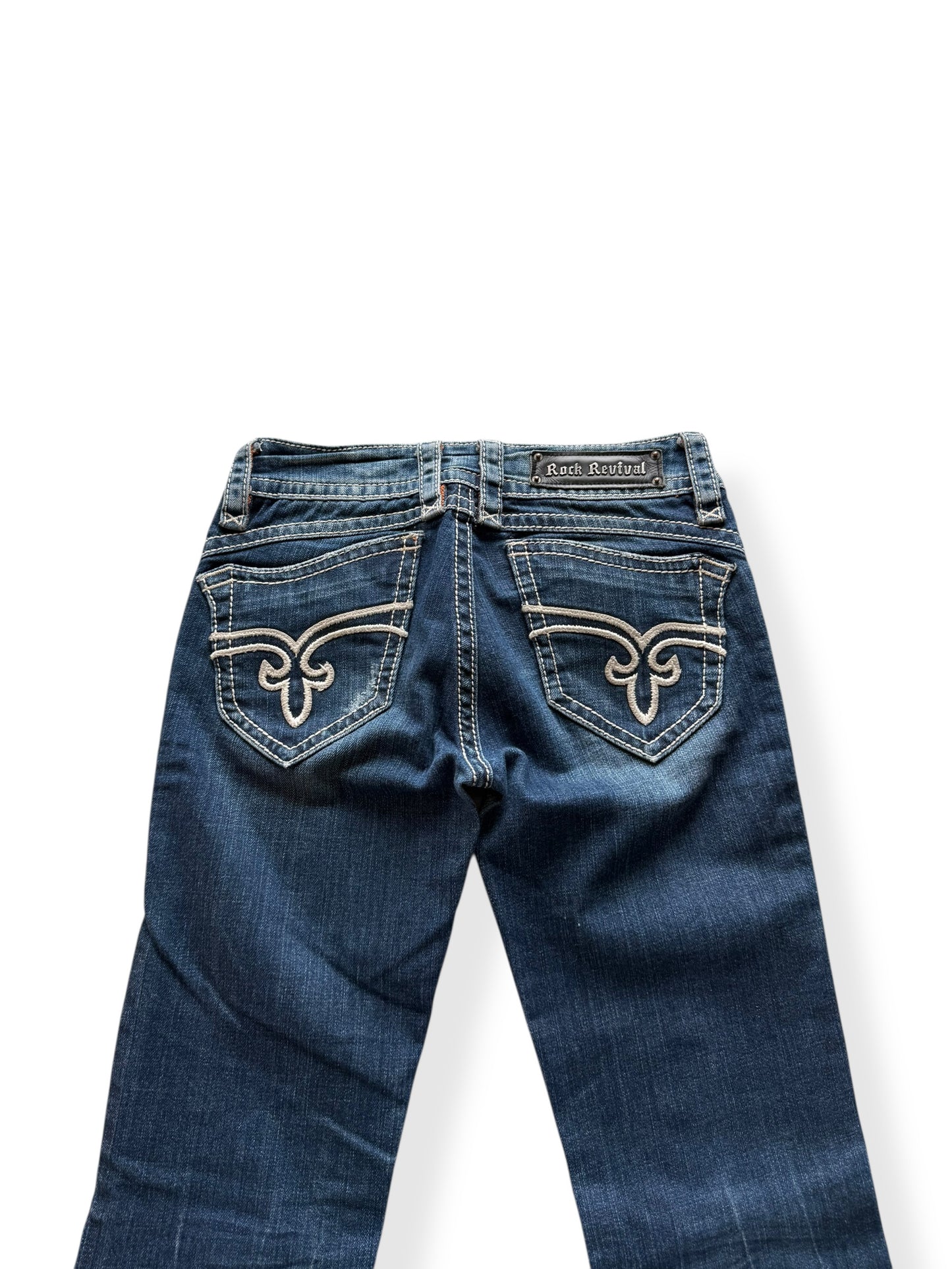 Rock Revival Low-Rise Bootcut Jeans (S)