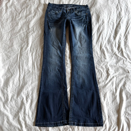 Maurices Low-Rise Medium Wash Bootcut Jeans - Size S