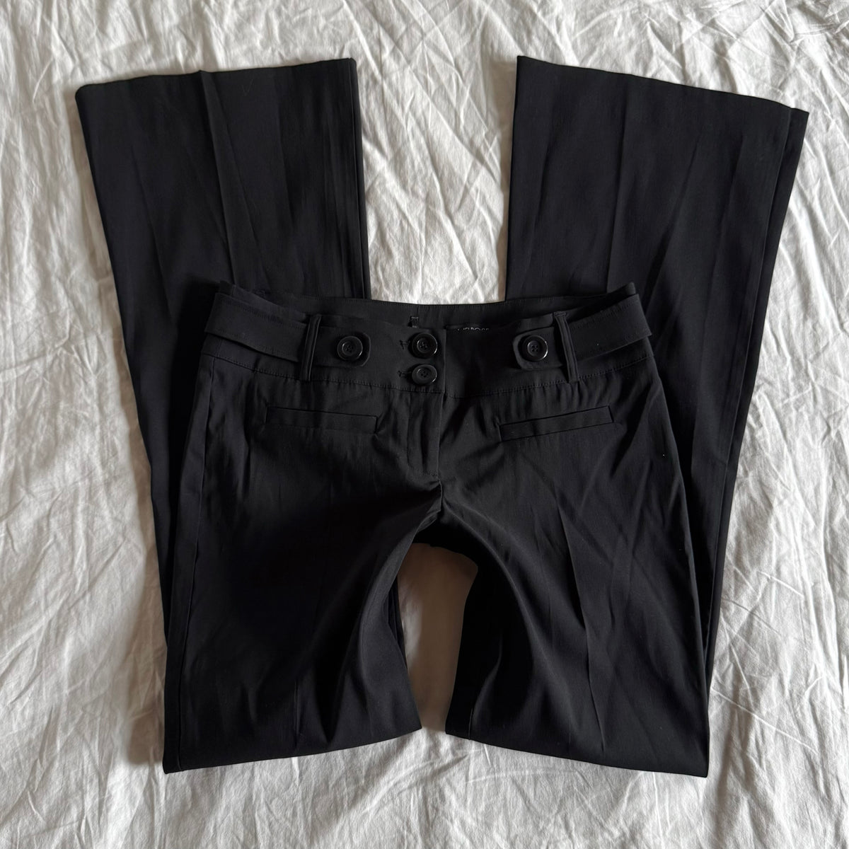 Melrose Low-Rise Office Siren Flared Trousers - Size L