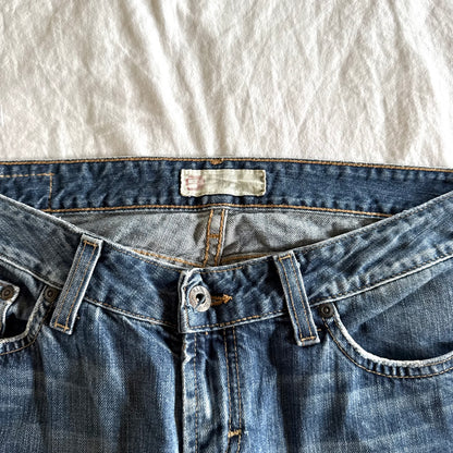 BKE Low-Rise Medium Wash Flared Jeans - Size M