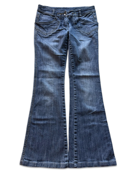 Camaieu Low-Rise Flared Jeans (S)