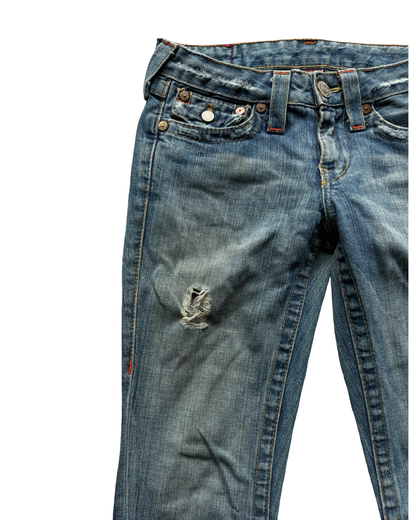 True Religion Low-Rise Bootcut Jeans (XXS)