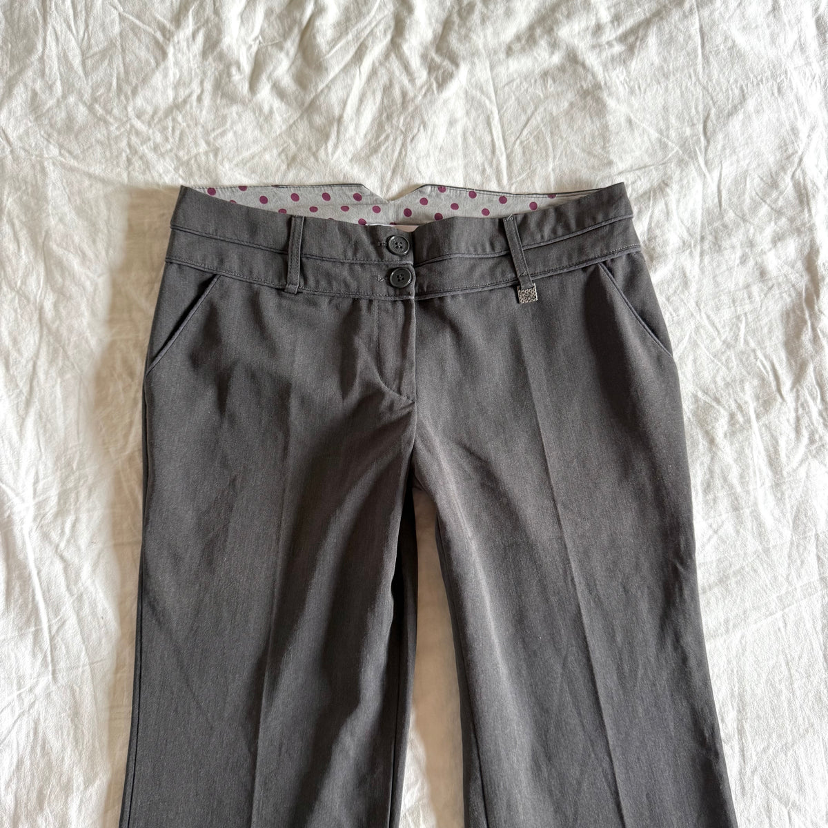 Cache Cache Low-Rise Office Siren Bootcut Trousers - Size S