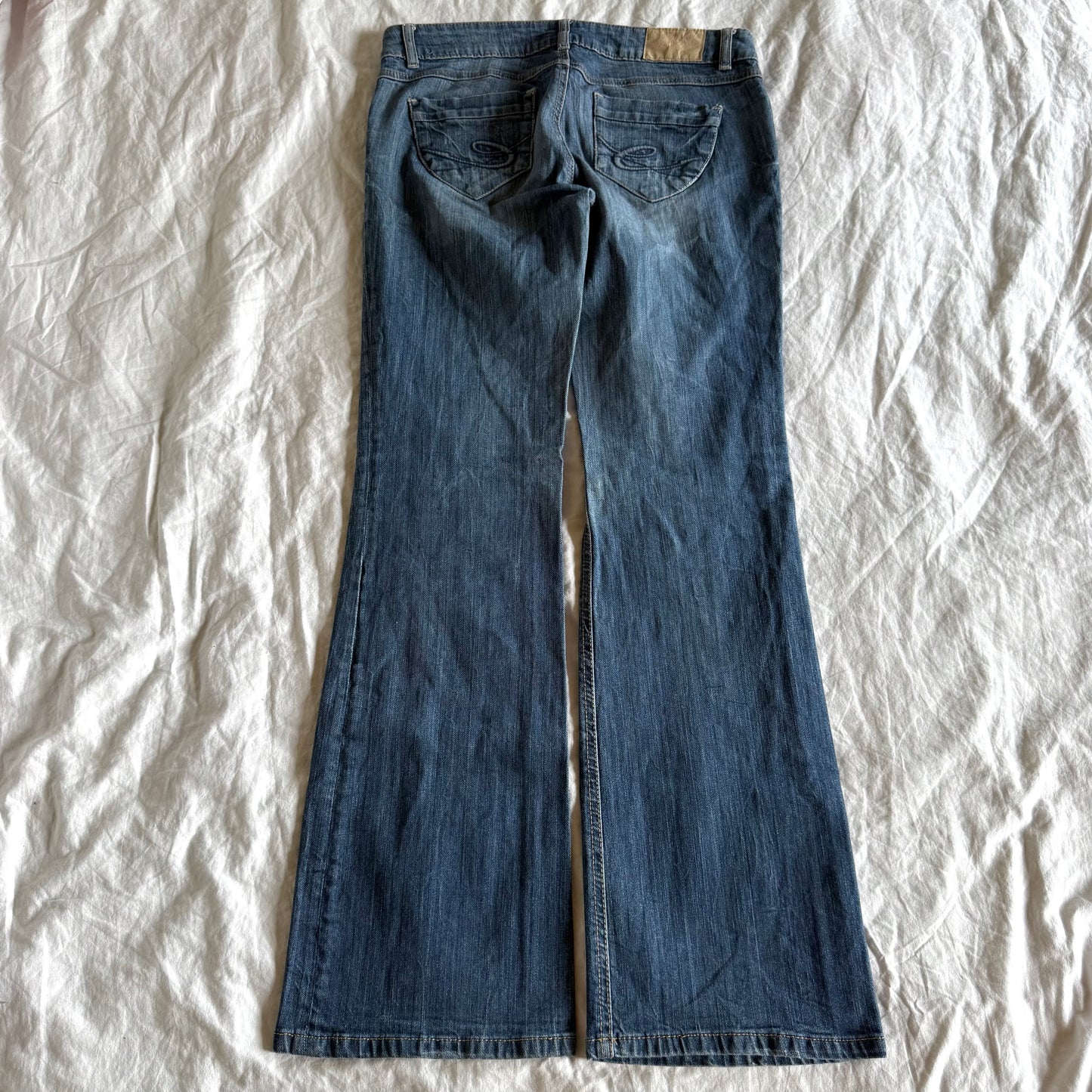 Edc by Esprit Low-Rise Medium Wash Bootcut Jeans - Size S/M