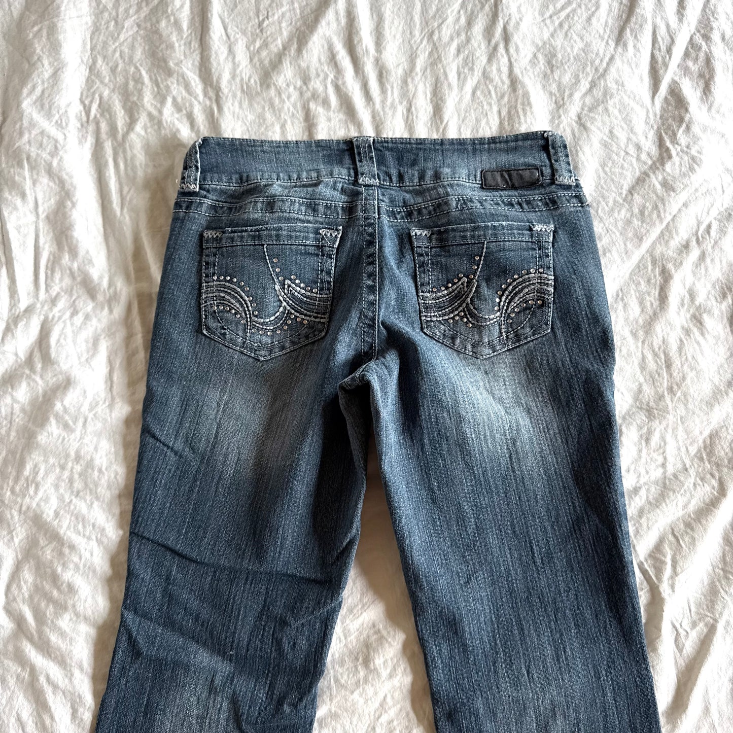 Grane Low-Rise Dark Wash Bootcut Jeans - Size S/M