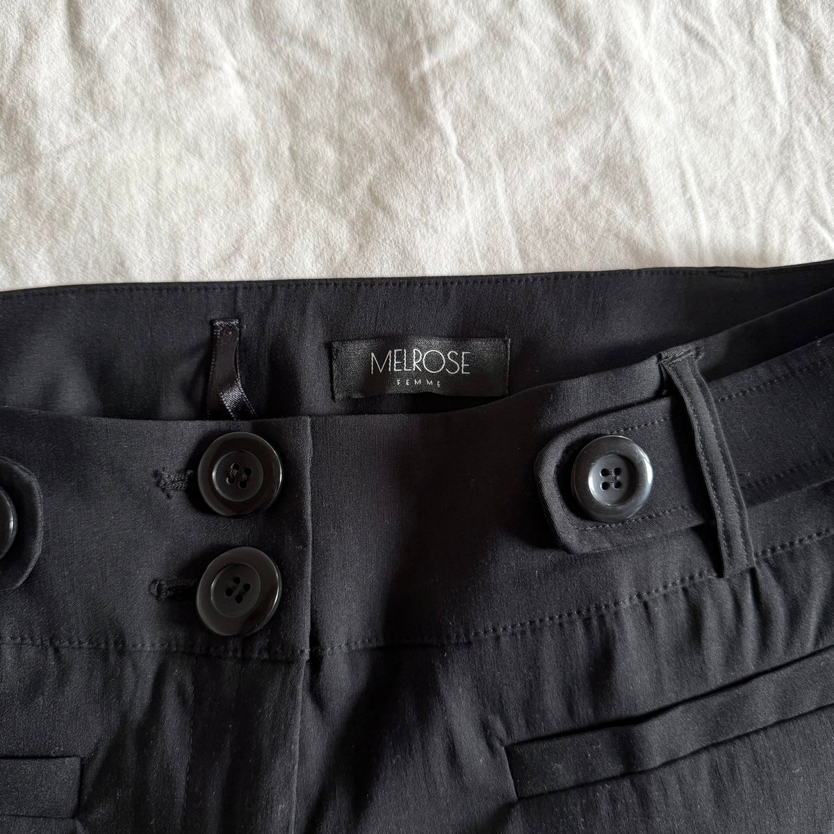 Melrose Low-Rise Office Siren Flared Trousers - Size L