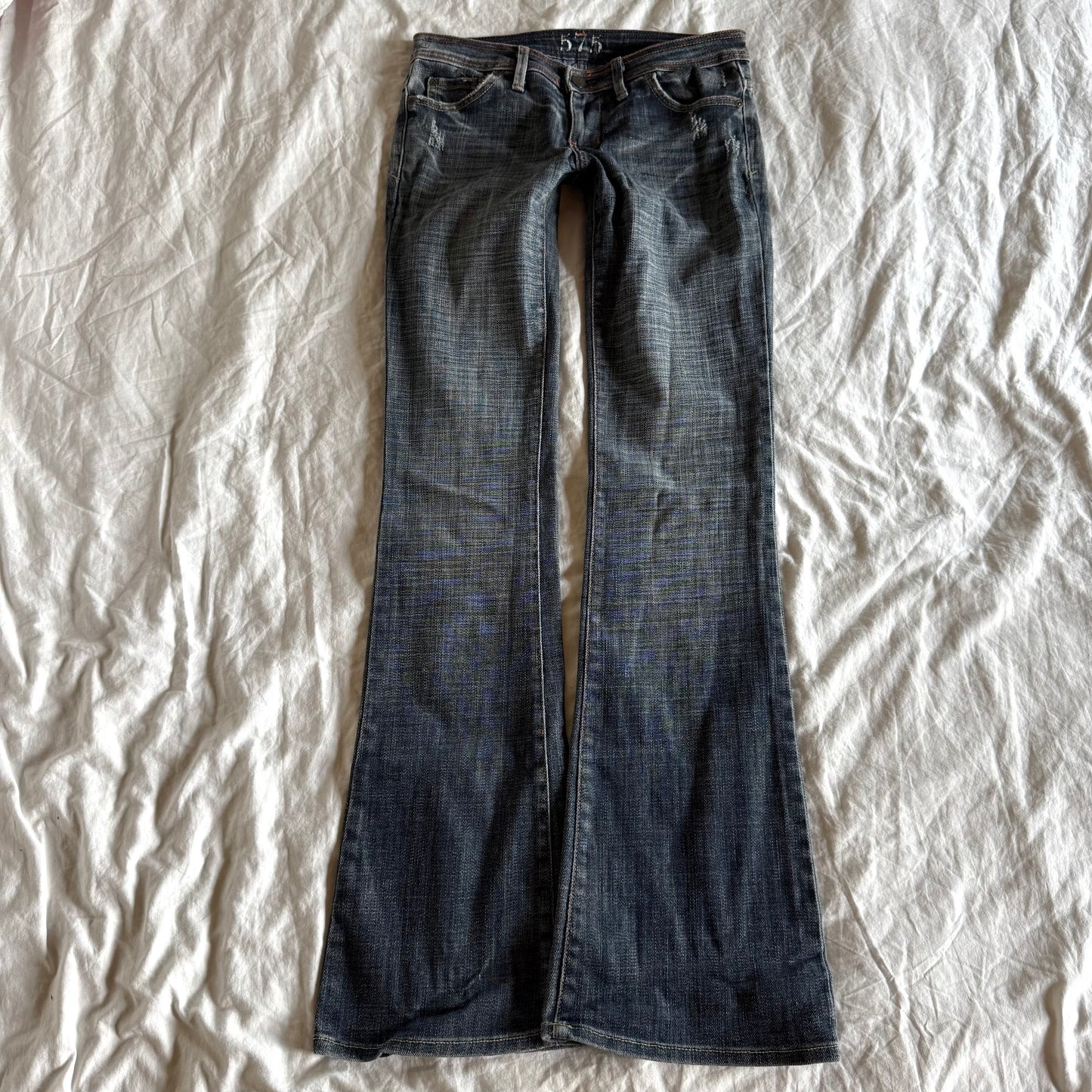 575 Low-Rise Dark Wash Bootcut Jeans - Size XXS