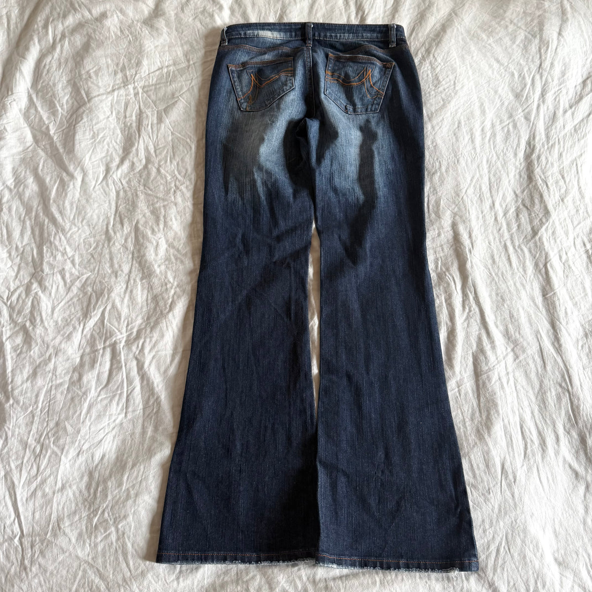 DKNY Low-Rise Medium Wash Bootcut Jeans - Size S