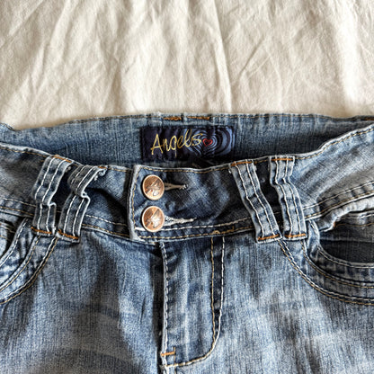Angels Low-Rise Light Wash Bootcut Jeans - Size XS