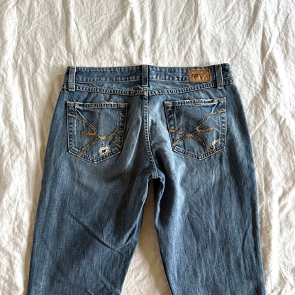 BKE Low-Rise Medium Wash Flared Jeans - Size M
