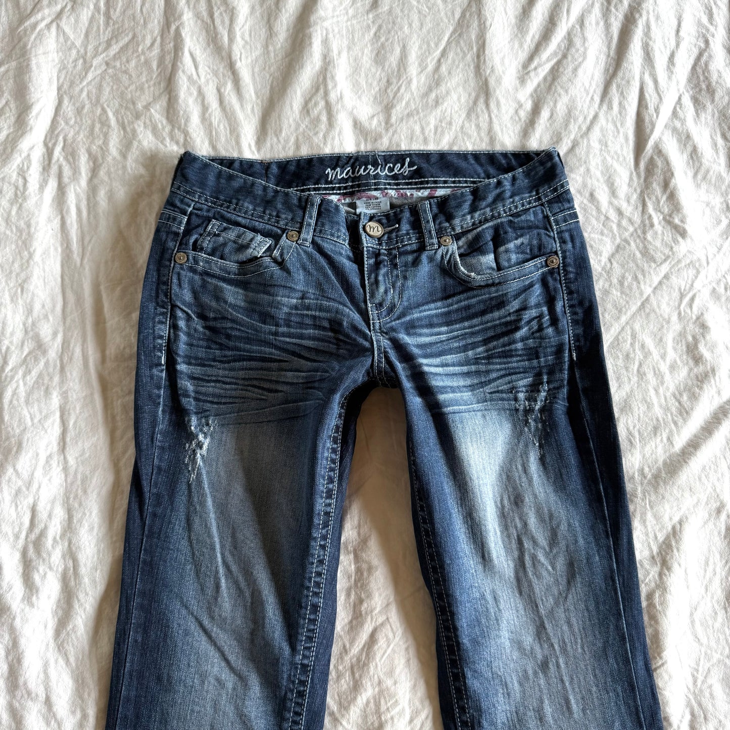 Maurices Low-Rise Medium Wash Bootcut Jeans - Size S
