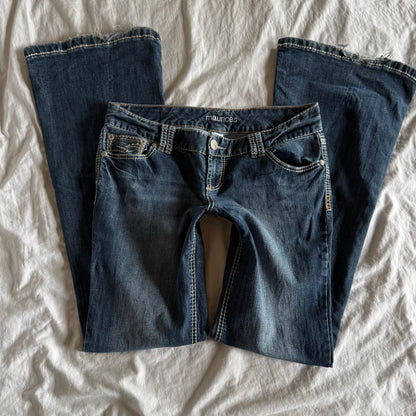Maurices Low-Rise Medium Wash Bootcut Jeans - Size L