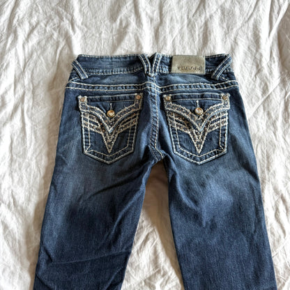 Vigoss Low-Rise Dark Wash Bootcut Jeans - Size XXS