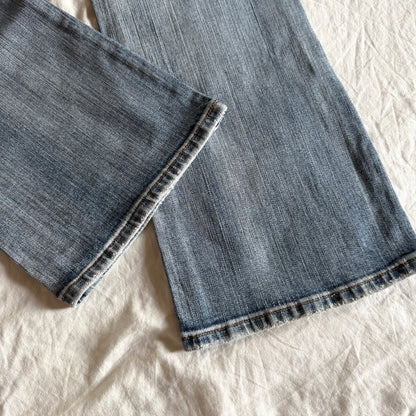 Xanaka Low-Rise Light Wash Bootcut Jeans - Size M