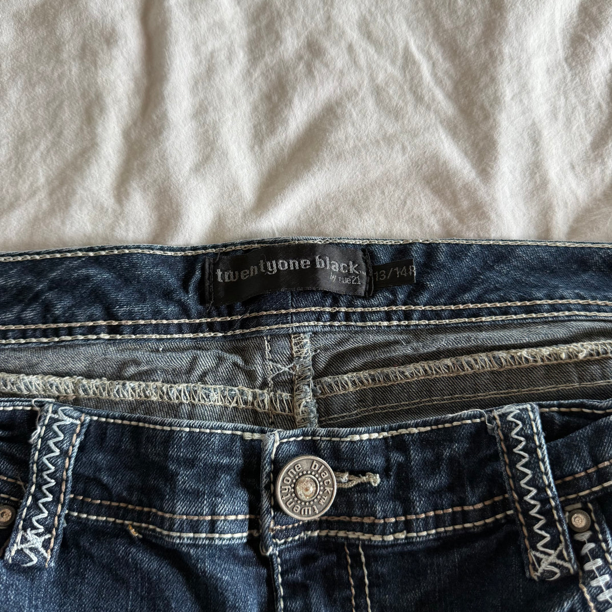 Rue21 Low-Rise Dark Wash Bootcut Jeans - Size L/XL