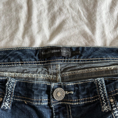 Rue21 Low-Rise Dark Wash Bootcut Jeans - Size L/XL