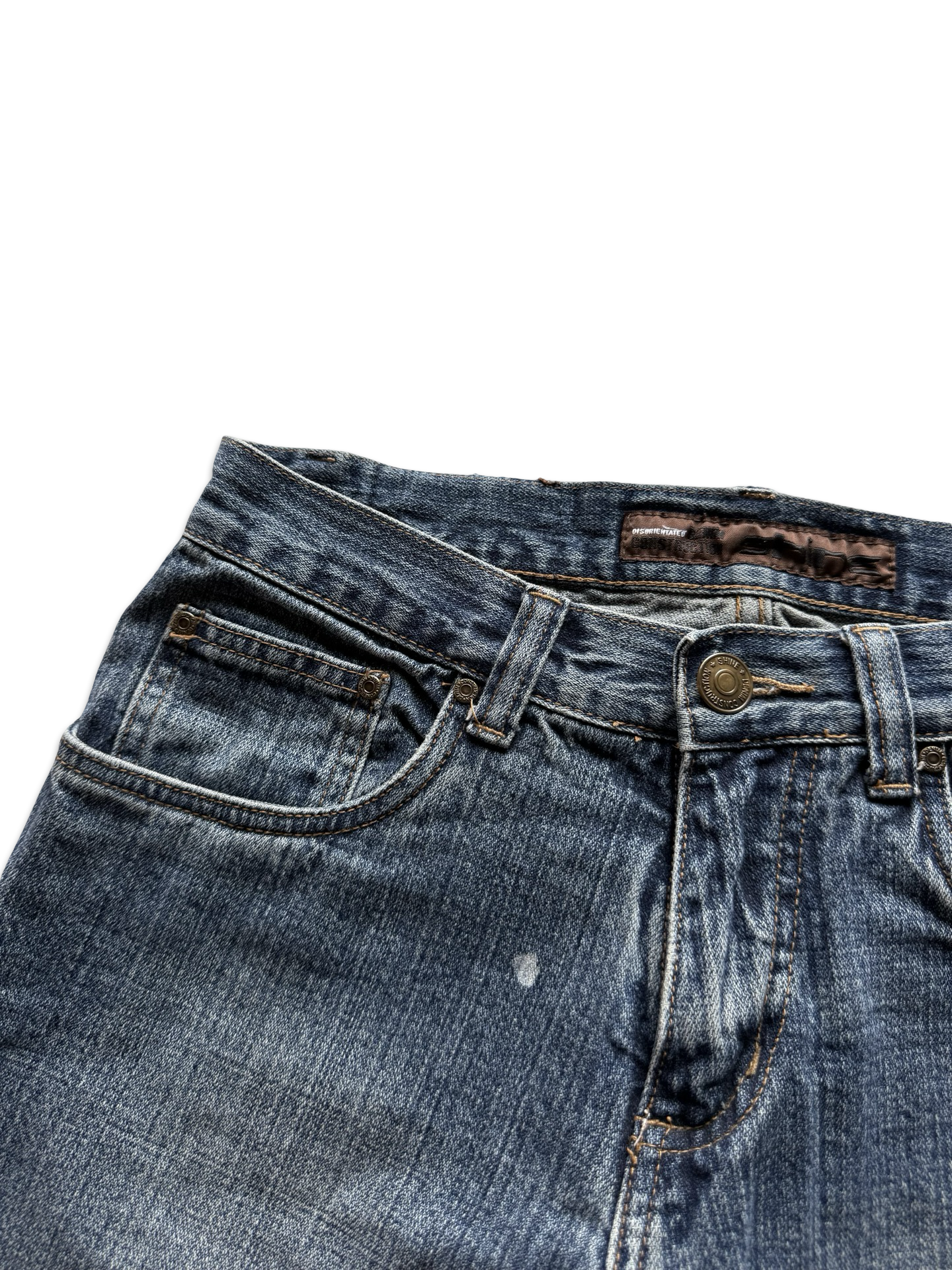 Shine Mid-Rise Baggy Jeans (L)