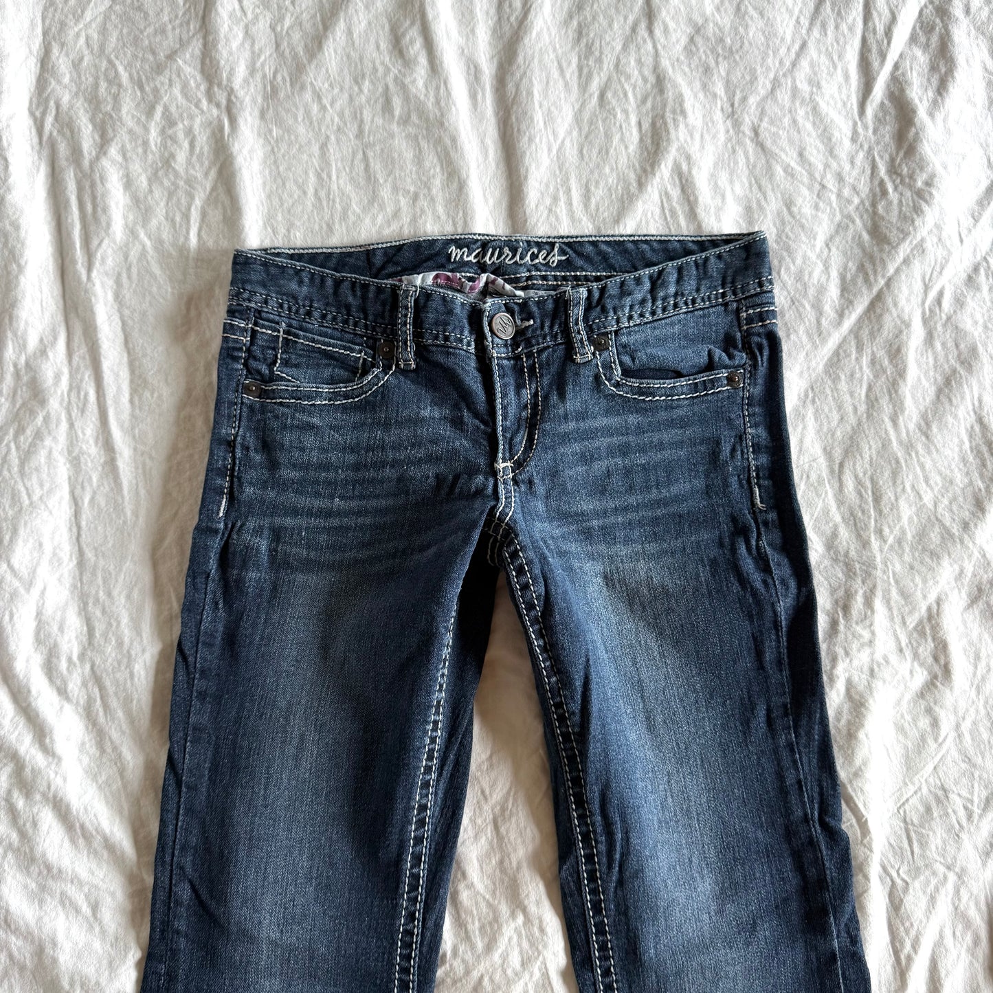 Maurices Low-Rise Dark Wash Bootcut Jeans - Size XS