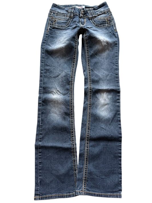 Vintage Low-Rise Straight Fit Jeans (XXS)