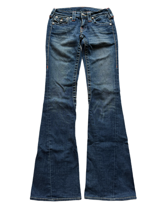 True Religion Low-Rise Flared Jeans (XXS)