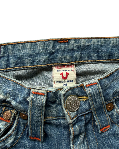 True Religion Low-Rise Bootcut Jeans (XXS)