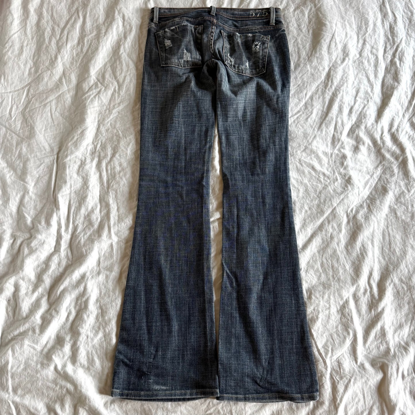 575 Low-Rise Dark Wash Bootcut Jeans - Size XXS