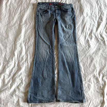 Express Low-Rise Medium Wash Bootcut Jeans - Size S