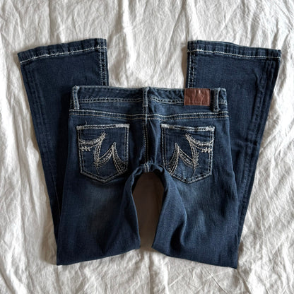 Maurices Low-Rise Dark Wash Bootcut Jeans - Size XS
