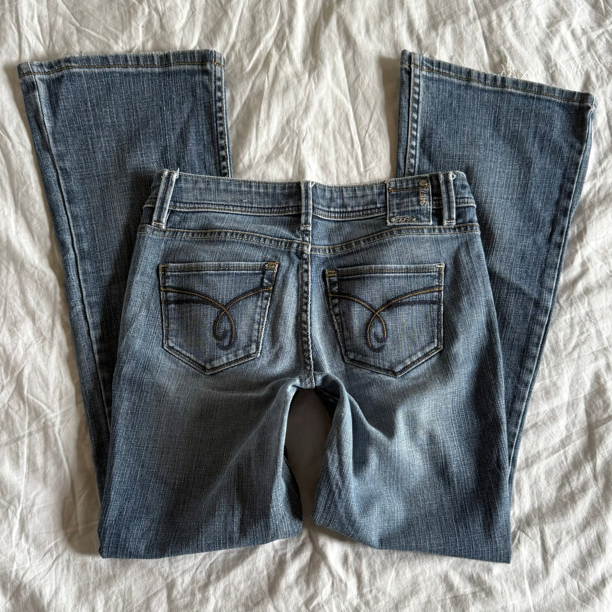 Esprit Low-Rise Light Wash Straight Fit Jeans - Size S/M