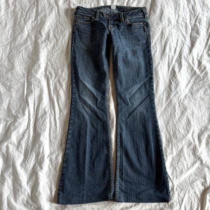 Silver Low-Rise Medium Wash Bootcut Jeans - Size XS