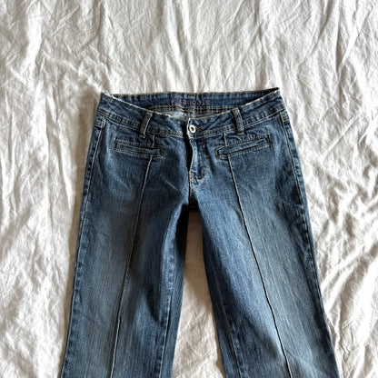 Angels Low-Rise Medium Wash Flared Jeans - Size XS/S