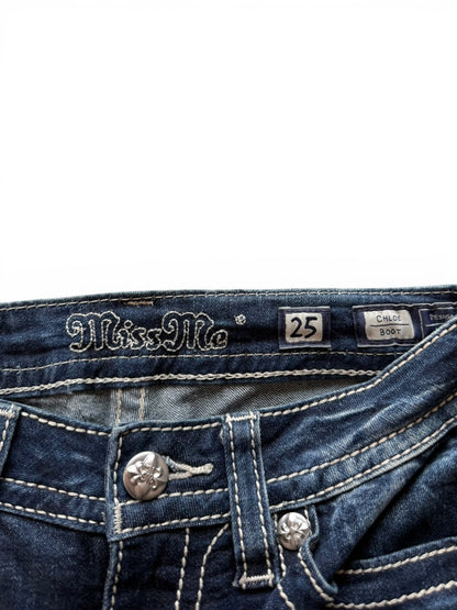 Miss Me Low-Rise Bootcut Jeans (XS)