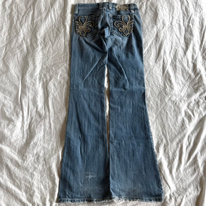 Miss Me Low-Rise Light Wash Straight Fit Jeans - Size XXS