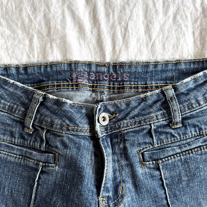 Angels Low-Rise Medium Wash Flared Jeans - Size XS/S