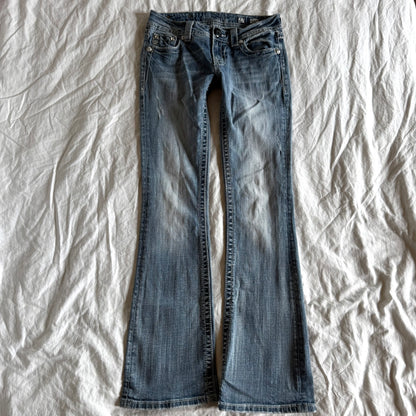 Miss Me Low-Rise Light Wash Bootcut Jeans - Size XS