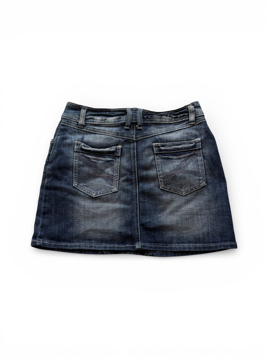 Vintage Denim Mini Skirt (S)