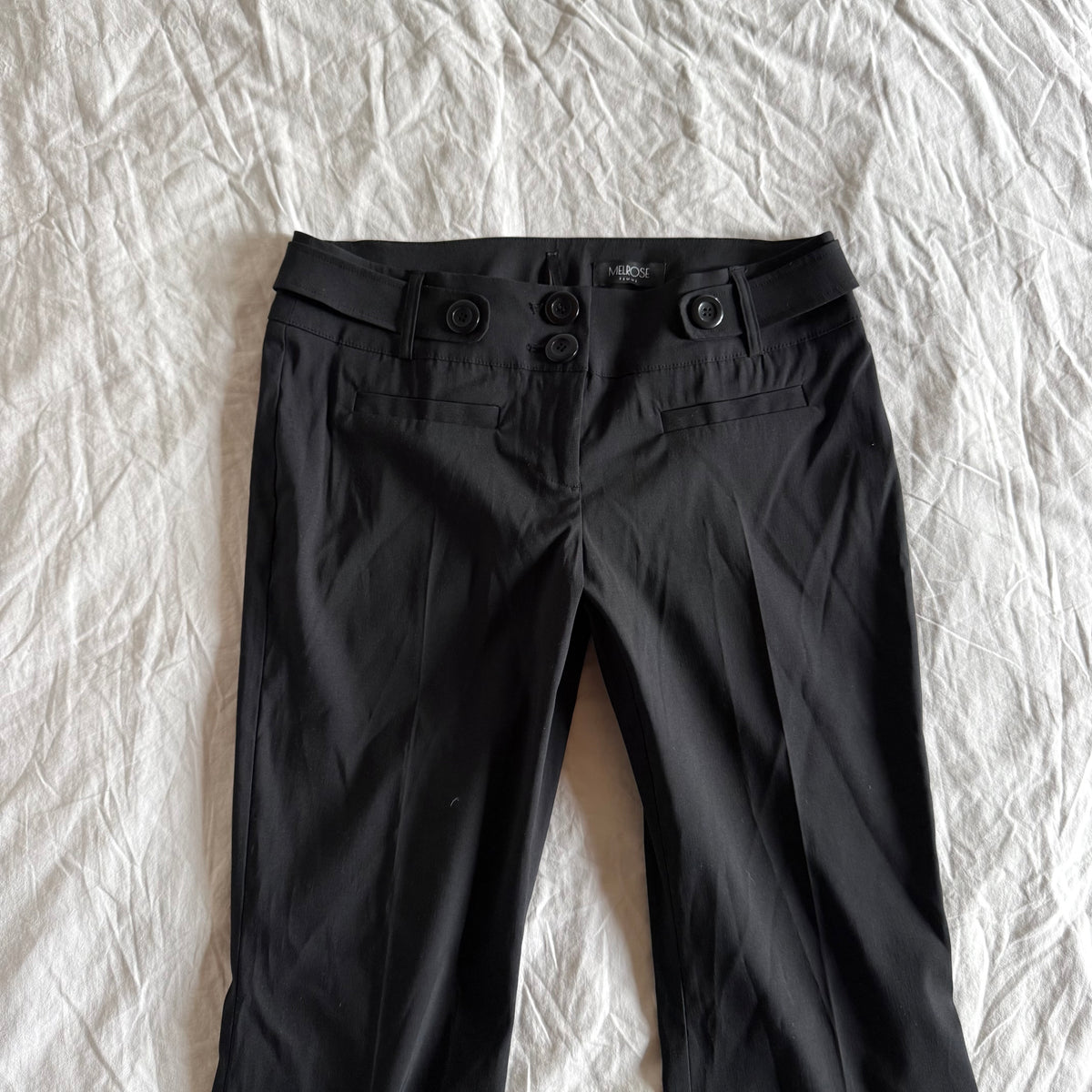 Melrose Low-Rise Office Siren Flared Trousers - Size L