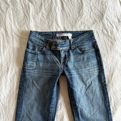 Only Low-Rise Medium Wash Bootcut Jeans - Size S