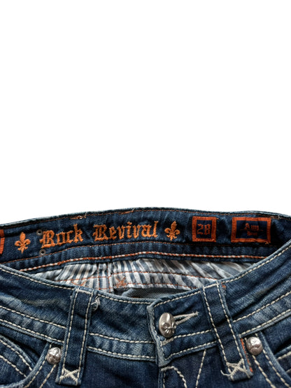 Rock Revival Low-Rise Bootcut Jeans (S)