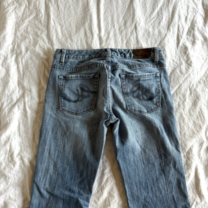 Express Low-Rise Medium Wash Bootcut Jeans - Size S