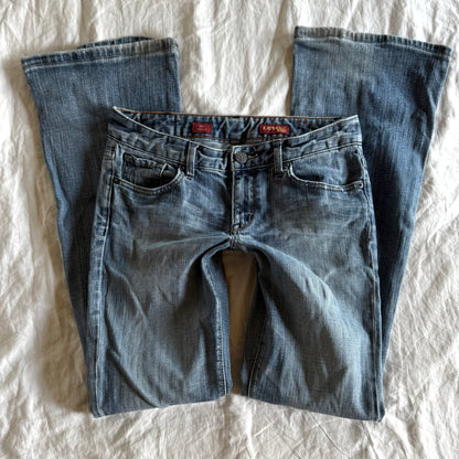 Express Low-Rise Medium Wash Bootcut Jeans - Size S