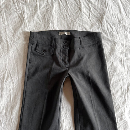 Jennyfer Low-Rise Office Siren Flared Trousers - Size M