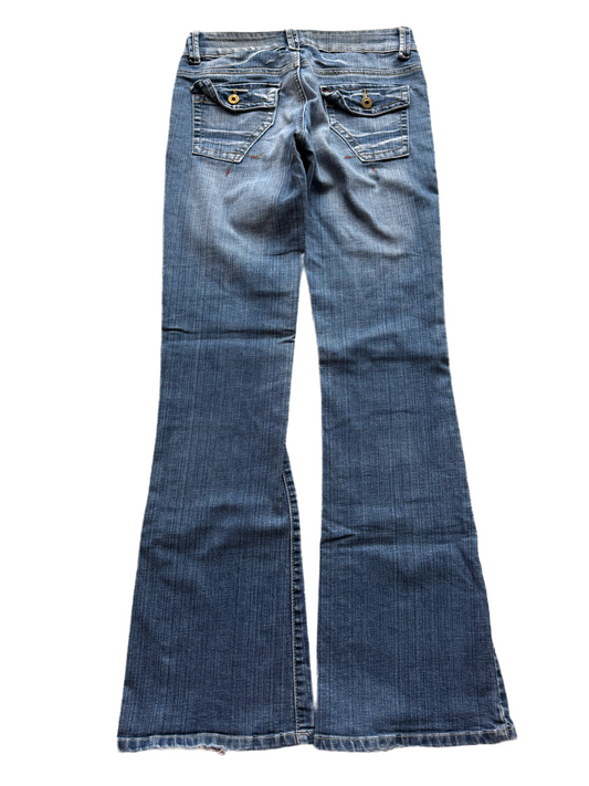 Daris Low-Rise Bootcut Jeans (M)