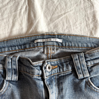 Xanaka Low-Rise Light Wash Bootcut Jeans - Size M